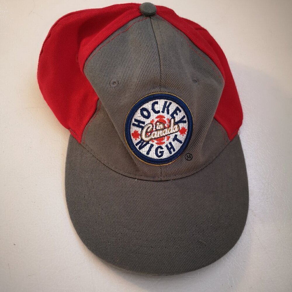 Budweiser Hockey Night in Canada Grey & Red Baseball Hat